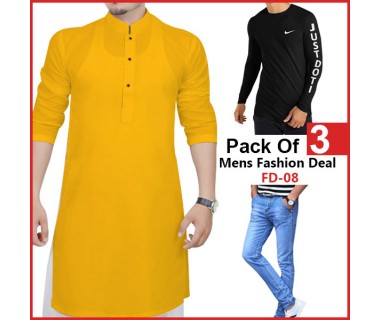 Pack Of 3 Mens Fashion Deal FD-08